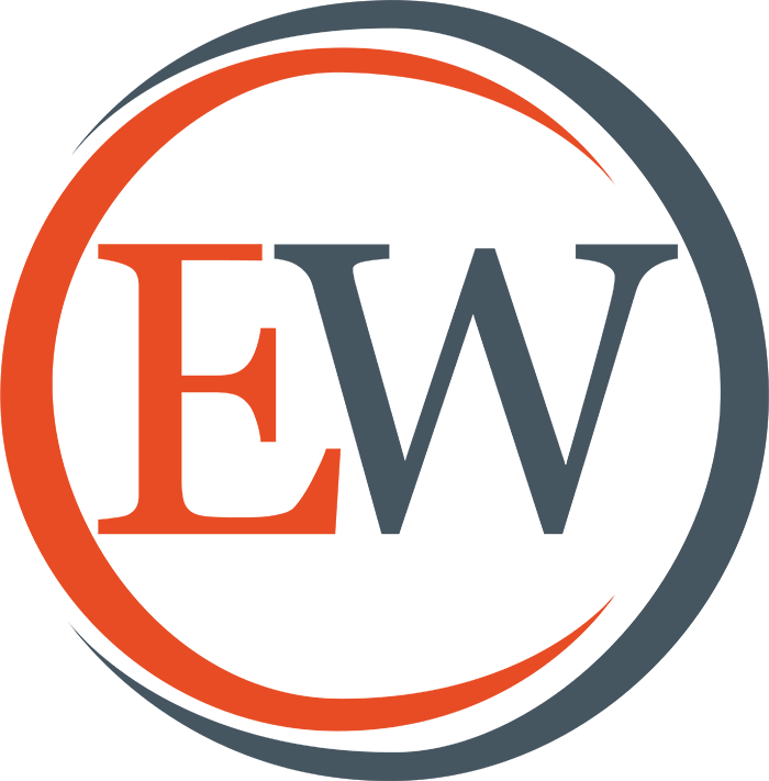 The Law Office of Ellene Welsh Logo Initials